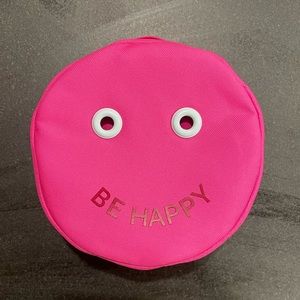 Lululemon smiley face makeup bag